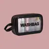 Bolsa de Lavado con Separación Seco y Húmedo Bolsa Cosmética de PVC Translúcido Mate Gran Capacidad Impermeable de Alto Nivel Bolsa de Almacenamiento y Fidelidad
