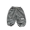 Pantalones casuales de primavera y otoño para niños y niñas, pantalones deportivos joggers a rayas con letras coreanas modernas para niños