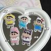 Horquilla pequeña con forma de crayón acrílico divertido para niña, con flequillo en forma de corazón y clip lateral, de dibujos animados, ideal para combinar con todo.