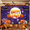 2026 Decoração de Banner para Festa de Halloween Transfronteiriça Pôster Festival dos Fantasmas Layout de Terror Tecido de Fundo de Poliéster Fábrica Atacadista