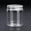 Botella de Plástico 60g Completamente Transparente Boca Ancha Botella de Panal Mascarilla en Crema Botella de Comida con Tapa de Aluminio Botella de Plástico