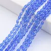 Contas Facetadas de Cristal com Furos, Contas Soltas de Vidro Gota d'Água, Materiais e Acessórios para Pulseira de Joias DIY, Atacado em Estoque