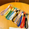 Nuevo Estilo Coreano Dopamina Taza de Agua Simple Bolso con Cordón Tejido Llavero Adorno de Cordón de Cuentas Perler DIY Accesorios