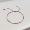 Ins Nicho Original Feito à Mão Tecido Contas Amuleto Corda de Mão Contas de Arroz MIiyuki Pulseira Extremamente Pequena Mesmo Estilo para Meninas