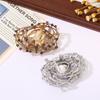 Broche retro europeu e americano atacado alta qualidade moda liga strass pino terno vestido festa floral corsage acessórios