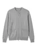Ropa de hombre APO Suéter cárdigan de lujo transfronterizo para hombre, corte relajado, estilo "old money", tejido de punto holgado y versátil de manga larga