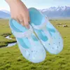Zapatos de Verano para Mamá Sandalias de Enfermera Sandalias con Agujeros Zapatos Cómodos con Orificios Zapatos de Suela Blanda para Exterior Sandalia Grande para Mujer Zapatos de Malla