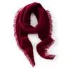 Nueva colección de otoño e invierno: Bufanda y chal de punto de cachemira de color liso, una bufanda triangular de estilo coreano con borlas, perfectos para superponer y mantenerse abrigado