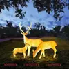 Luzes de Paisagem Luminosas de Animais Moldados, Girafa, Alce, Cervo em Formato de Luminárias, Luzes Decorativas Led