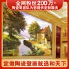 Fabricante de Jingdezhen Azulejo Cerâmico Parede de Fundo Murais Personalizados Playground Parede Cultural Placa de Publicidade Externa Obra de Arte para Escritório