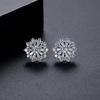 Pendientes de botón Jinse con microincrustaciones de circonita Super Brillantes diseño estilo coreano pendientes nicho joyería para el día a día venta al por mayor