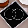 Diseño Casual y Elegante, Aretes de Aro Lisos para Mujer, Gama Alta, Estilo Fresco, Que Resaltan el Rostro, Aretes Pequeños de Moda, Aretes de Aro Grandes