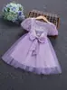 Popular Vestido de Princesa Kuromi al por Mayor para Niños, Vestido Tutú con Lentejuelas para Niños Pequeños, Atuendo de Presentación, Vestido de Tul de Verano