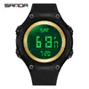 Reloj Electrónico Sanda Fábrica Precio Especial Mayoreo Reloj Multifunción Cuenta Regresiva Fiesta Estudiante Pantalla Única Resistente al Agua Reloj Electrónico