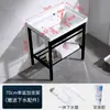 Lavabo Integrado de Cerámica de Alta Temperatura Lavabo para Ropa con Tabla de Lavar Lavabo para Balcón Baño Lavabo Lavabo Sobre Encimera