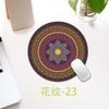 Estilo Étnico Redondo Pequeno Criativo Espessado Mouse Pad para Mesa de Computador Teclado Escritório Porta-Copos Mesa Pad Produção Dropshipping