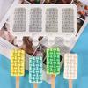 Molde de silicona para helado de 4 piezas con forma de diamante, ideal para hacer helados de chocolate y otras variedades.