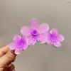 Pinza de garra de flor de lirio estilo festivo de nueva moda transfronteriza, espiral para la parte posterior de la cabeza, verano, accesorios para el cabello de garra de flor de huevo