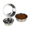Comedero de acero inoxidable para mascotas, cuenco para perros y gatos, cuenco antideslizante para comida de mascotas, suministros para mascotas grandes y pequeñas.