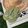 Celebridad de Internet Casual Transparente Nuevas Chanclas para Mujer Verano Ropa Exterior Flats Chanclas Playa Junto al Mar Sandalias Suela Ins