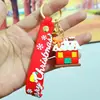 Chaveiro Pingente Papai Noel Chaveiro Mochila de Estudante Pequeno Presente para Melhor Amigo Presente de Natal Atacado