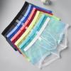 Comercio Exterior en stock Ultra-delgados Malla de Tentación Transpirables Sexy Transparentes Ropa Interior Divertida para Hombres B905