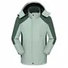 [compra em grupo] casaco de assalto à prova d'água explosivo para atividades ao ar livre, masculino e feminino, espessado, forrado com fleece, com capuz removível, traje de montanhismo