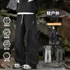 Pantalones personalizados/forrados de polar para otoño e invierno, pantalones impermeables para hombre para exteriores, marca de moda, pantalones de trabajo rectos holgados, estilo grueso