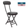 Silla Plegable con Respaldo, Silla de Comedor para el Hogar, Silla Portátil para Dormitorio de Estudiantes Universitarios, Taburete Plegable de Ocio para Balcón, Taburete Redondo que Ahorra Espacio