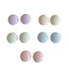 Nuevo Color Crema Macarrón de Primavera 17.5mm Accesorios de Frijol Semiredondo para Diadema DIY Funda de Teléfono Móvil con Flor de Zapato