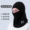 Gorro de ciclismo con forro polar de invierno, unisex, mascarilla facial cortavientos y cálida, forro para casco, protección para las orejas y calentador de cuello, todo en uno, hecho a medida de fábrica