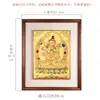 Bodhisattva Manjusri Pintado à Mão Thangka Nepal Thangka Banhado a Ouro Entrada da Sala de Estar Madeira Maciça Pintura Decorativa de Pendurar