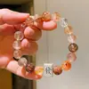 Pulsera de Plata 925 de 10 mm Oro Negro Natural Súper Siete Sentido del Diseño Pulsera