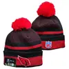 2026 Comercio Exterior Al por Mayor Nuevo Estilo Gorro de Punto con Pompón de Color Mixto, Gorro de Lana de Equipo de Fútbol, Jacquard de Doble Cara, Retro Artístico