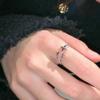 Anillo de estrella para mujer, diseño de nicho moderno y genial para mujer, con viento fresco, apertura ajustable, para cuatro hombres, estrella, viento neutro, dedo índice.