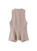 Comercio Exterior Transfronterizo Estilo Americano Primavera y Otoño Nuevo Estilo Europeo y Americano Chaleco de Cuadros para Mujer Ropa de Abrigo para Mujer