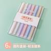 Kiss Duo Quartet Gentle Talk Series Soft Head Highlighter Estudante Mark Pintura Dupla Head Marker Proteção dos olhos Caneta de cor