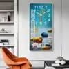 Relógio de Parede Moderno de Alta Qualidade Simples Sala de Estar Casa Criativo Sem Furos Pintura de Parede Decorativa Relógio de Calendário Perpétuo Pendurado na Parede