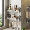 Estante de Almacenamiento con Ventosa para Baño de Patrón Ondulado de Lujo Ligero Sin Taladrar Artefacto de Almacenamiento Montado en Pared Estante de Almacenamiento para Baño Montado en Pared