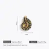 Colgante de Concha y Estrella de Mar Estilo Océano Multielemento Colgante de Ojo de Diablo de Pulpo Navideño Joyería para Pulsera Collar DIY