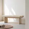 Banco largo de diseño moderno y sencillo para entrada, banco para cambiarse los zapatos, banco sofá para sala de estar del hogar, banco al pie de la cama en el dormitorio