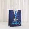 Centro Comercial Evento Día del Padre Bolsa de Regalo de Papel Kraft Fiesta Bolsa de Regalo para Fiesta Bolsa de Empaque Universal Venta al por Mayor