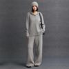 Nuevo Suéter Casual con Capucha para Mujer de Cachemir Versátil Perezoso Simple de Punto Holgado Estilo Urbano Otoño e Invierno Suéter de Cachemir