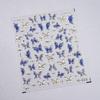 Pegatinas para Uñas Mariposa Azul Hielo Textura Gel Tensor M-661 Pegatinas para Uñas Estrella Fugaz Mariposa Estilo Sal Fresca