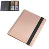 Libro de 9 bolsillos con correa negra para 360 tarjetas, libro de tarjetas de juego de estrellas, colección de tarjetas de juego de animación, libro de tarjetas al por mayor, 4 rejillas de palacio