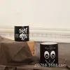 Processo de Jateamento de Areia Cerâmica para Vela Suporte Pequeno para Vela de Natal Mesa de Bar Copo para Preenchimento de Cera Artesanato de Porcelana Branca Estilo Antigo Feito à Mão