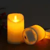 Venta Directa de Fábrica Luz de Vela Electrónica LED Oscilante Decoración de Hotel KTV Luz de Vela Sin Humo Luz Ambiental para Cumpleaños Boda