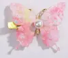 Nuevas Alas de Mariposa Brillantes de Colores Pinza para el Cabello de Niños Perla Deslumbrante Accesorio para el Cabello Lindo de Princesa para Bebé 4346