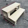 Reposapiés de Madera Maciza Escalones para Ventana de Bahía Reposapiés Doméstico Engrosado de Madera Maciza Marco de Escalón de 2 Niveles Reposapiés Escalón de Escalera