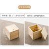 Caja de madera para disco U con logo grabado rectangular aceite esencial tirar caja de madera embalaje caja vacía té lámpara incorporada caja de regalo
